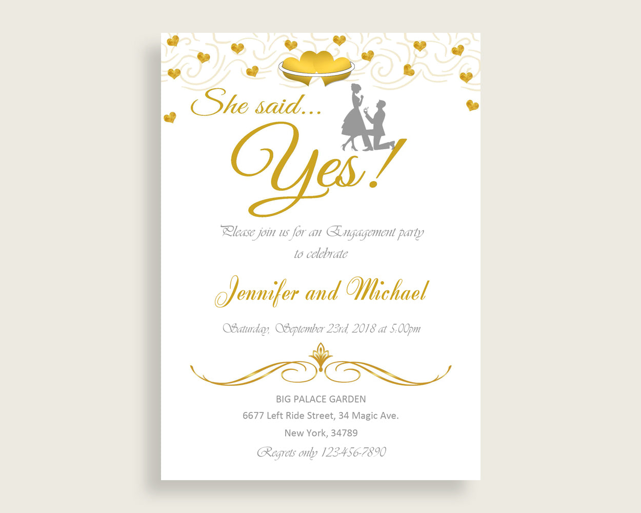 Invitation Template Bridal Shower Invitation Template Gold Hearts Bridal Shower Invitation Template Bridal Shower Gold Hearts 6GQOT