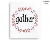 Gather Print, Beautiful Wall Art with Frame and Canvas options available Kitchen Decor