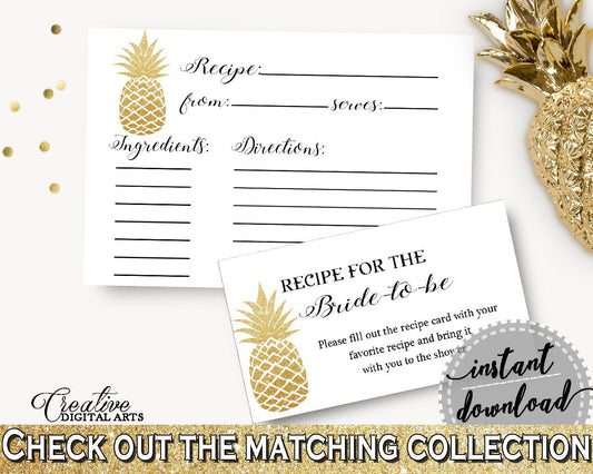 Recipe For The Bride To Be Bridal Shower Recipe For The Bride To Be Pineapple Bridal Shower Recipe For The Bride To Be Bridal Shower 86GZU - Digital Product