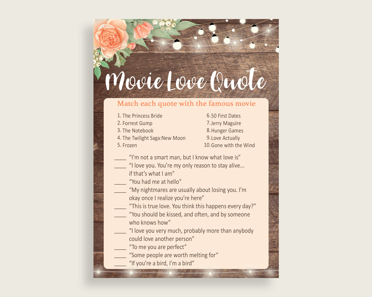 Movie Love Quotes Bridal Shower Movie Love Quotes Rustic Bridal Shower Movie Love Quotes Bridal Shower Flowers Movie Love Quotes Brown SC4GE