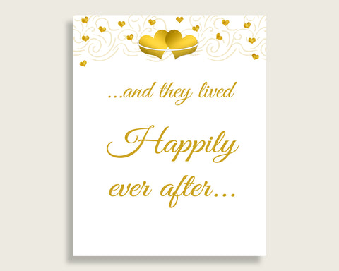 Happily Ever After Bridal Shower Happily Ever After Gold Hearts Bridal Shower Happily Ever After Bridal Shower Gold Hearts Happily 6GQOT
