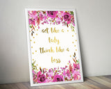 Lady Framed Print Available Boss Canvas Print Available Lady Office Art Boss Office Print Lady Printed Boss Boss Quote Flowers Printable - Digital Download