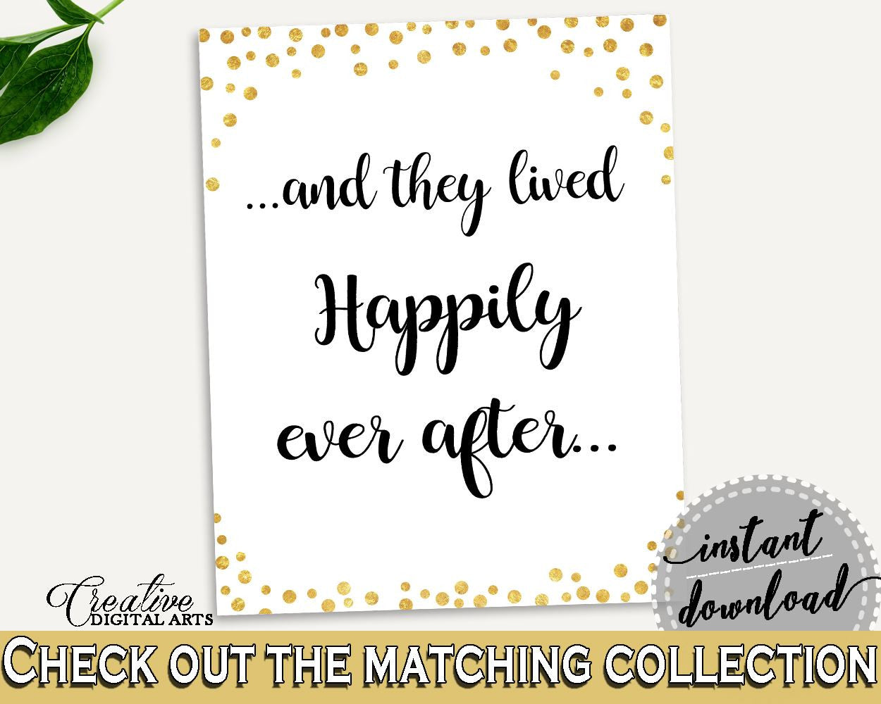 Happily Ever After Bridal Shower Happily Ever After Confetti Bridal Shower Happily Ever After Bridal Shower Confetti Happily Ever CZXE5 - Digital Product