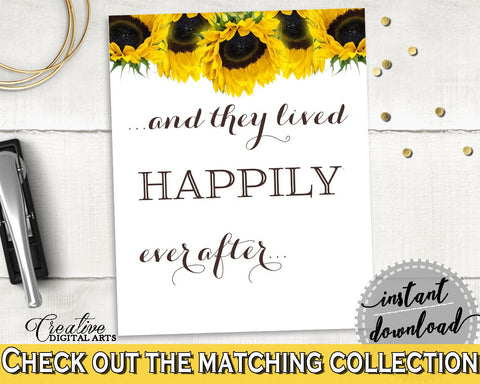 Happily Ever After Bridal Shower Happily Ever After Sunflower Bridal Shower Happily Ever After Bridal Shower Sunflower Happily Ever SSNP1 - Digital Product