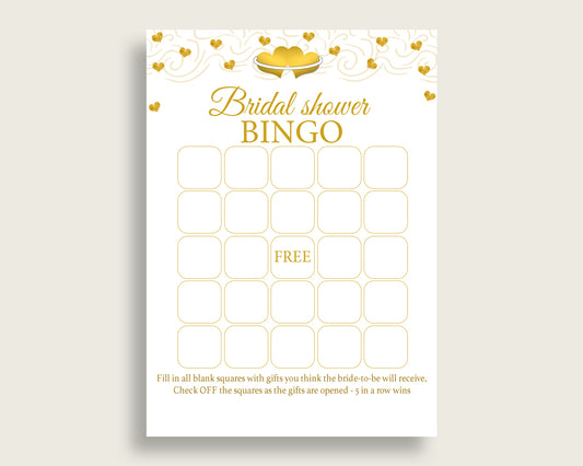 Empty Bingo Bridal Shower Empty Bingo Gold Hearts Bridal Shower Empty Bingo Bridal Shower Gold Hearts Empty Bingo White Gold pdf jpg 6GQOT