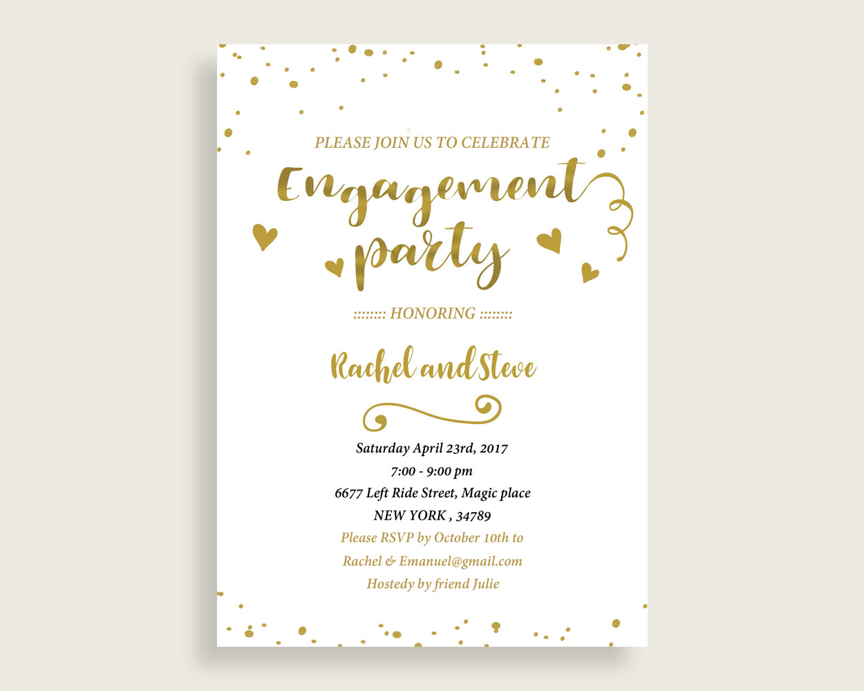 Engagement Party Invitation Bridal Shower Engagement Party Invitation Gold Bridal Shower Engagement Party Invitation Bridal Shower G2ZNX