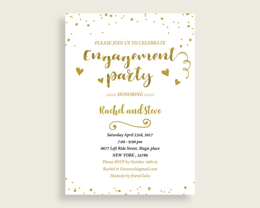 Engagement Party Invitation Bridal Shower Engagement Party Invitation Gold Bridal Shower Engagement Party Invitation Bridal Shower G2ZNX