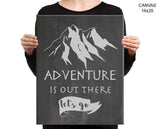 Adventure Is Out There Print, Beautiful Wall Art with Frame and Canvas options available Home Decor