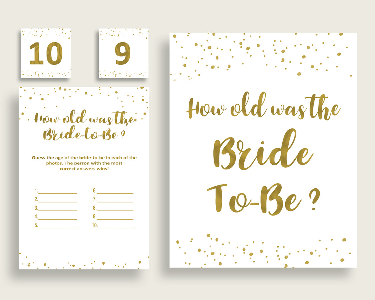 How Old Was The Bride To Be Bridal Shower How Old Was The Bride To Be Gold Bridal Shower How Old Was The Bride To Be Bridal Shower G2ZNX