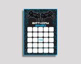 Video Game Bingo Cards Video Game Bingo Game Video Game Birthday Bingo Cards Black Blue Bingo 60 Cards Boy 5IAY6