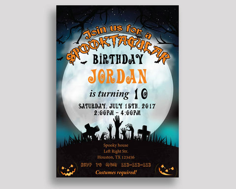 Spooktacular Birthday Invitation Spooktacular Birthday Party Invitation Spooktacular Birthday Party Spooktacular Invitation Boy Girl CI8TZ - Digital Product