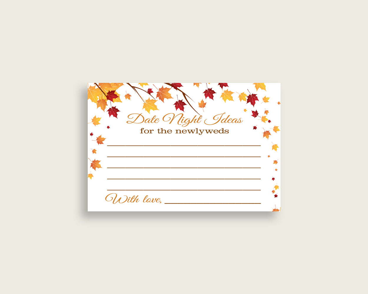 Date Night Ideas Bridal Shower Date Night Ideas Fall Bridal Shower Date Night Ideas Bridal Shower Autumn Date Night Ideas Brown Yellow YCZ2S