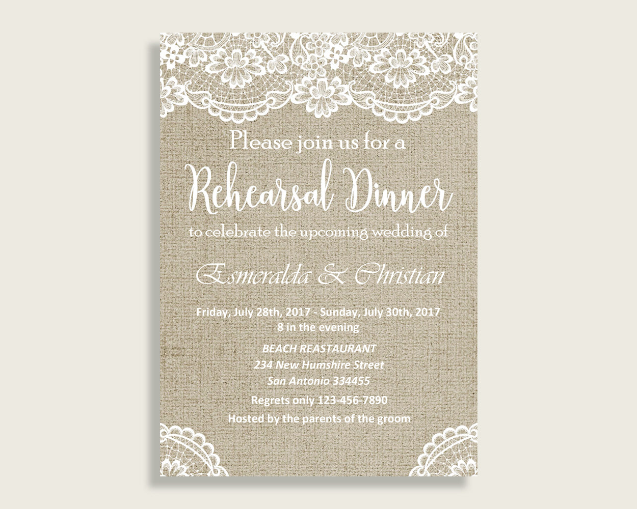 Rehearsal Dinner Invitation Bridal Shower Rehearsal Dinner Invitation Burlap And Lace Bridal Shower Rehearsal Dinner Invitation Bridal NR0BX