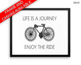 Life Is A Journey Print, Beautiful Wall Art with Frame and Canvas options available Inspirational