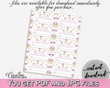Raffle Ticket in Glitter Hearts Bridal Shower Gold And Pink Theme, contest, glitter bridal, digital download, instant download - WEE0X - Digital Product