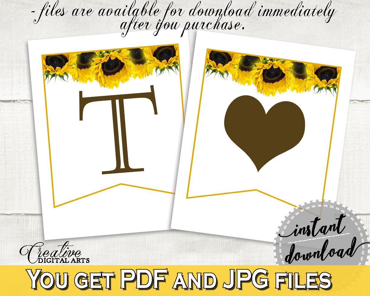 Banner Bridal Shower Banner Sunflower Bridal Shower Banner Bridal Shower Sunflower Banner Yellow White party organizing, party plan SSNP1 - Digital Product