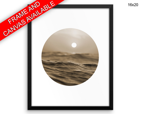 Ocean Sunset Print, Beautiful Wall Art with Frame and Canvas options available  Decor