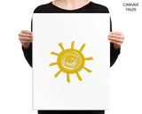 Sun Print, Beautiful Wall Art with Frame and Canvas options available Nursery Decor