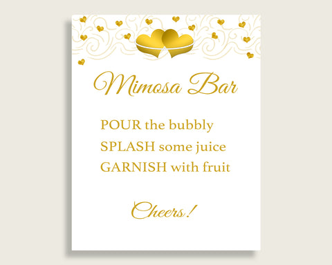Mimosa Bar Sign Bridal Shower Mimosa Bar Sign Gold Hearts Bridal Shower Mimosa Bar Sign Bridal Shower Gold Hearts Mimosa Bar Sign 6GQOT