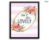 Isn't She Lovely Print, Beautiful Wall Art with Frame and Canvas options available Quote Decor