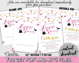 Gold And Pink Glitter Hearts Bridal Shower Theme: Lingerie Shower Invitation Editable - bridal lingerie,  bridal affection, prints - WEE0X - Digital Product