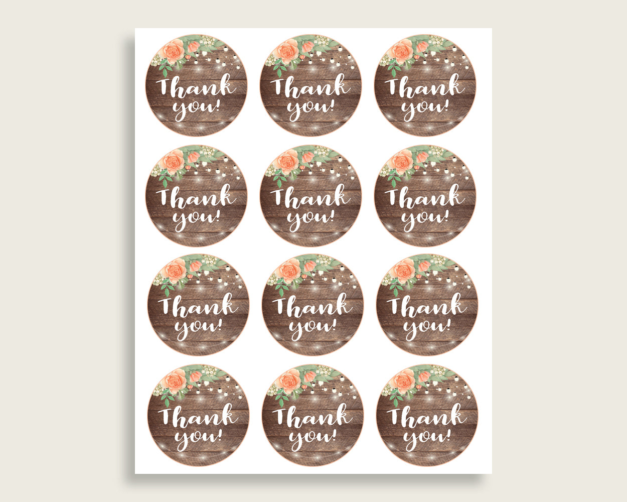 Favors Bridal Shower Favors Rustic Bridal Shower Favors Bridal Shower Flowers Favors Brown Beige digital download shower activity SC4GE