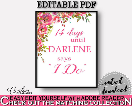 Days Until I Do Bridal Shower Days Until I Do Spring Flowers Bridal Shower Days Until I Do Bridal Shower Spring Flowers Days Until I UY5IG - Digital Product