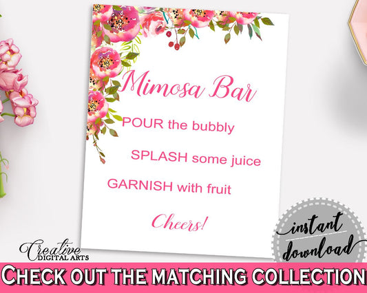 Mimosa Bar Sign Bridal Shower Mimosa Bar Sign Spring Flowers Bridal Shower Mimosa Bar Sign Bridal Shower Spring Flowers Mimosa Bar UY5IG - Digital Product