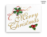 Merry Christmas Print, Beautiful Wall Art with Frame and Canvas options available Christmas Decor