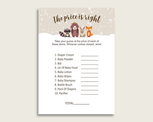 Beige Brown The Price Is Right Game, Winter Woodland Baby Shower Gender Neutral Activity, Guess The Price Game Printable, Instant RM4SN