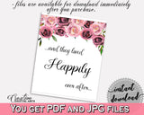 Happily Ever After Bridal Shower Happily Ever After Floral Bridal Shower Happily Ever After Bridal Shower Floral Happily Ever After BQ24C - Digital Product