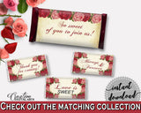 Hershey Wrappers Bridal Shower Hershey Wrappers Vintage Bridal Shower Hershey Wrappers Bridal Shower Vintage Hershey Wrappers Red Pink XBJK2 - Digital Product