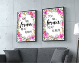 Forever Prints Wall Art Always Digital Download Forever  Instant Download Always Frame And Canvas Available Wedding Love Poster - Digital Download