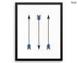 Navy Arrows Print, Beautiful Wall Art with Frame and Canvas options available  Decor