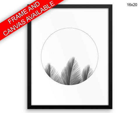 Palm Leaves Print, Beautiful Wall Art with Frame and Canvas options available Minimalist Decor