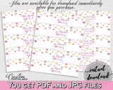 Gold And Pink Glitter Hearts Bridal Shower Theme: Bottle Labels - water wrapper,  affection shower, paper supplies, shower activity - WEE0X - Digital Product
