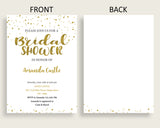 Invitation Bridal Shower Invitation Gold Bridal Shower Invitation Bridal Shower Gold Invitation Gold White pdf jpg digital print paper G2ZNX