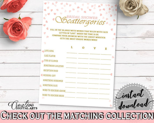 Scattergories Bridal Shower Scattergories Pink And Gold Bridal Shower Scattergories Bridal Shower Pink And Gold Scattergories Pink XZCNH - Digital Product