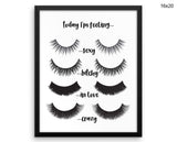Eye Lashes Print, Beautiful Wall Art with Frame and Canvas options available Beauty Decor