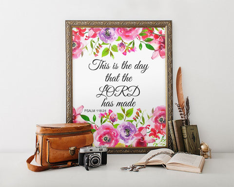 Wall Art This Is The Day The Lord Has Made Digital Print This Is The Day The Lord Has Made Poster Art This Is The Day The Lord Has Made Wall - Digital Download