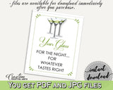 Your Glass For The Night Bridal Shower Your Glass For The Night Modern Martini Bridal Shower Your Glass For The Night Bridal Shower ARTAN - Digital Product