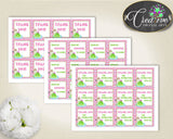 Baby Shower Frog Shower Frog Theme Favour Sickers Thanks Labels FAVOR TAGS, Party Ideas, Prints, Party Theme - bsf01 - Digital Product