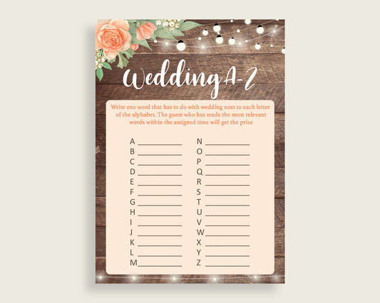 Wedding Game Bridal Shower Wedding Game Rustic Bridal Shower Wedding Game Bridal Shower Flowers Wedding Game Brown Beige party ideas SC4GE