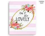 Isn't She Lovely Print, Beautiful Wall Art with Frame and Canvas options available Quote Decor
