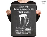Beer Print, Beautiful Wall Art with Frame and Canvas options available Bar Decor