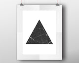 Triangle Framed Print Available Marble Canvas Print Available Triangle Geometric Art Marble Geometric Print Triangle Printed Marble - Digital Download