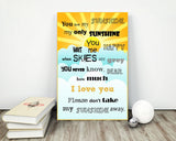Wall Art You Are My Sunshine Digital Print You Are My Sunshine Poster Art You Are My Sunshine Wall Art Print You Are My Sunshine Love Art - Digital Download