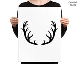 Antlers Print, Beautiful Wall Art with Frame and Canvas options available  Decor