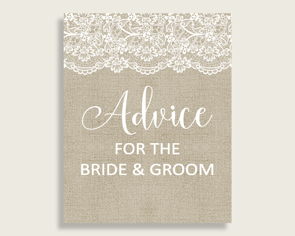 Advice Bridal Shower Advice Burlap And Lace Bridal Shower Advice Bridal Shower Burlap And Lace Advice Brown White party planning NR0BX