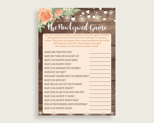 The Newlywed Game Bridal Shower The Newlywed Game Rustic Bridal Shower The Newlywed Game Bridal Shower Flowers The Newlywed Game Brown SC4GE